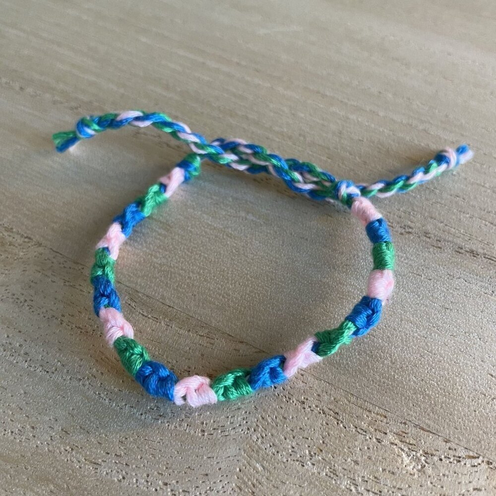 Topanga Bracelet, anklet, trendy, comfortable, tie, embroidery thread, woven, gi